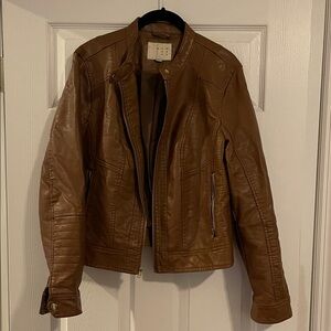 A New Day Brown Leather Jacket